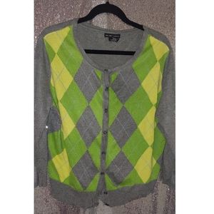 Womens Argyle Sweater